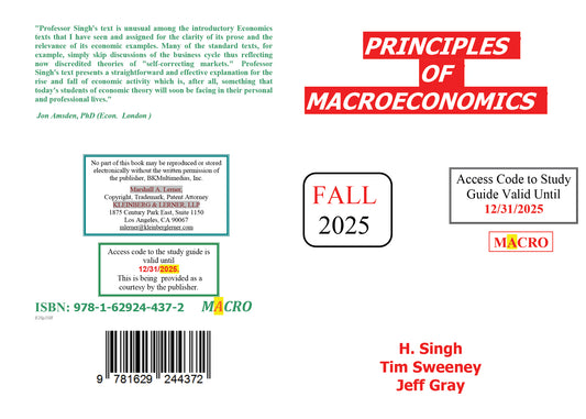 Text Book Macroeconomics Fall 2025