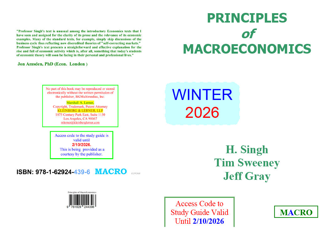 Text Book Macroeconomics Winter 2026