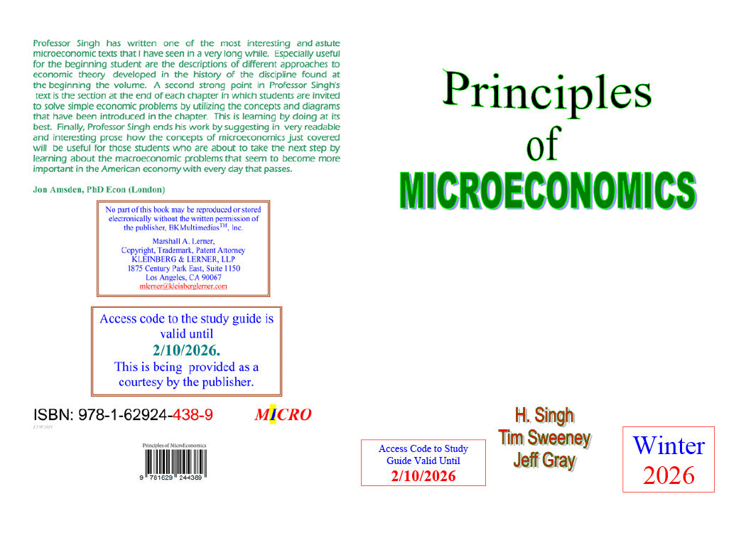 Text Book Microeconomics Winter 2026