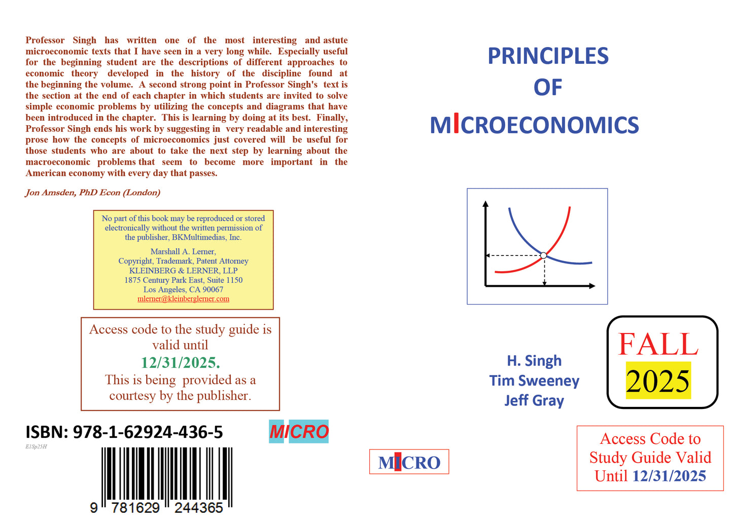 Text Book Microeconomics Fall 2025